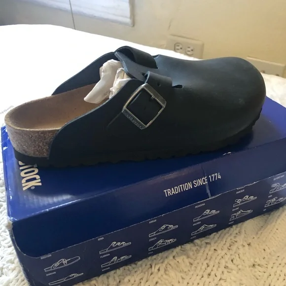 NWT Birkenstock Black Boston’s - Picture 2 of 5